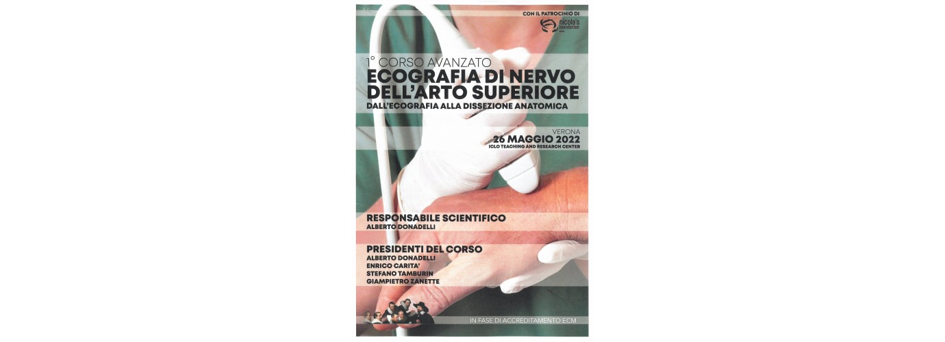 Corso avanzato ecografia di nervo dell'arto superiore - Verona 26/05/2022