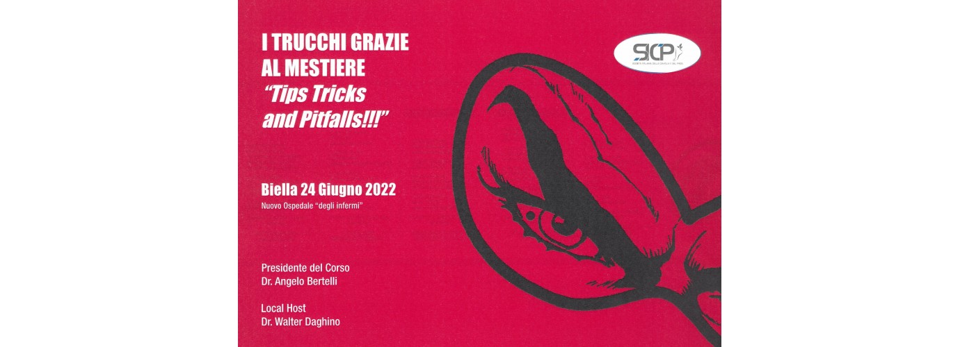 Corso i trucchi del mestiere "Tips Tricks and Pitfalls!!!" - Ponderano (BI) 24/06/2022
