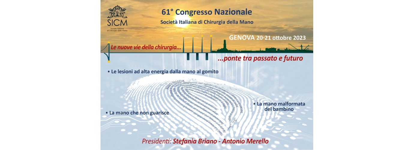 61° Congresso Nazionale SICM - Genova 20-21 ottobre 2023